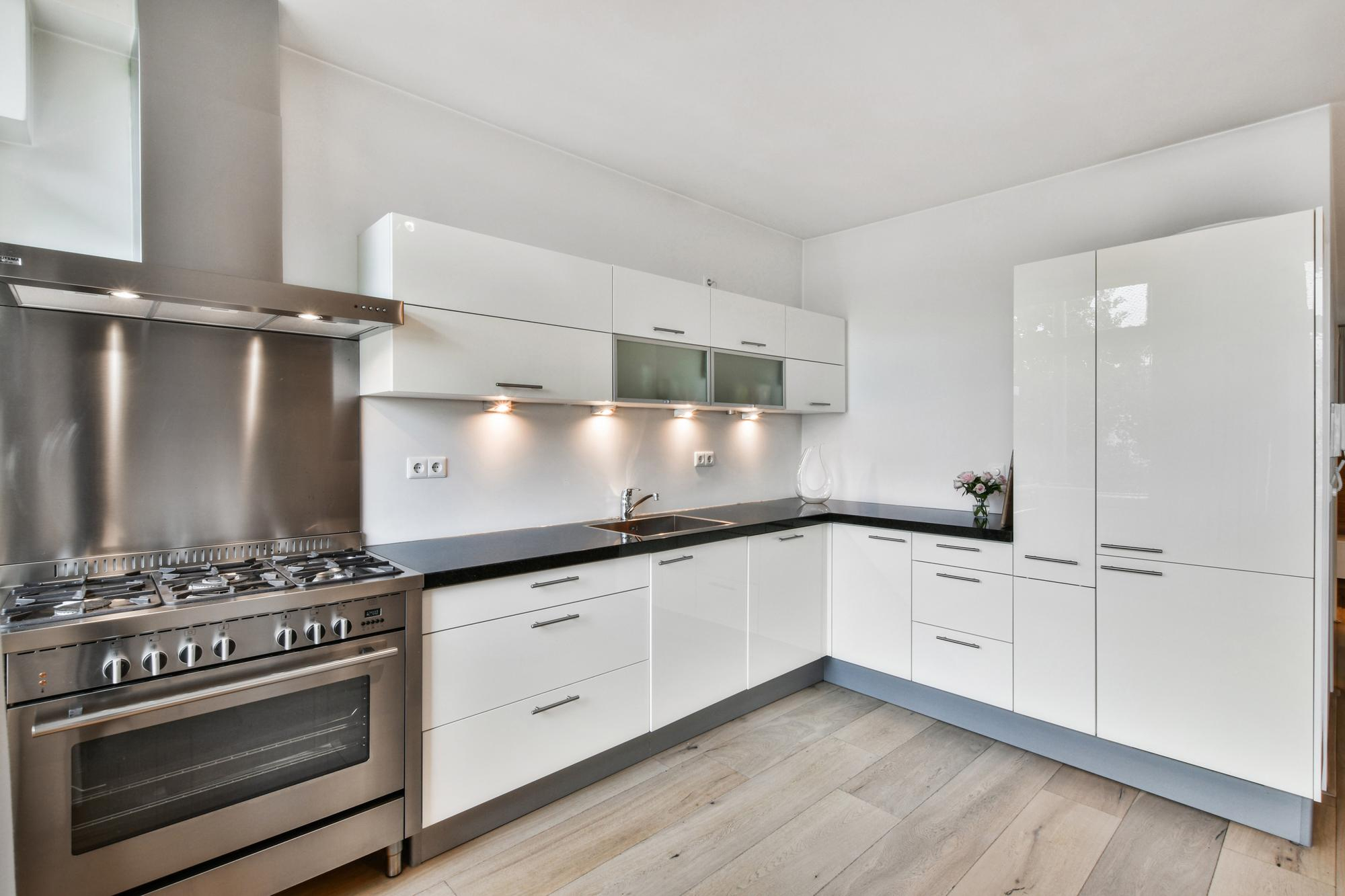 modern kitchen interior white colors